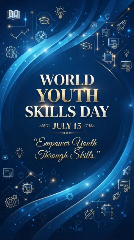 World Youth Skills Day 2026 Whatsapp Banner - Free World Youth Skills Day 2026 Banner Download