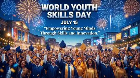 World Youth Skills Day 2026 Youth Empowerment Banner - Free World Youth Skills Day 2026 Banner Download