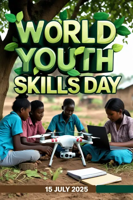 World Youth Skills Day Canva Template Free - Free World Youth Skills Day Download