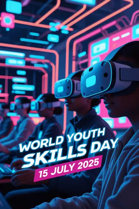 World Youth Skills Day Digital Banner Background - Free World Youth Skills Day Download