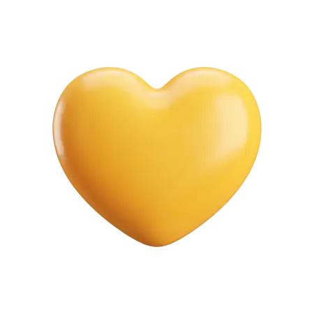 yellow heart png transparent