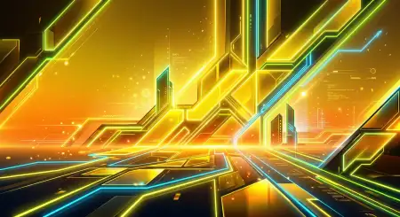 Free Yellow Youtube Thumbnail Background Digital Art Style 2 Background Image Download
