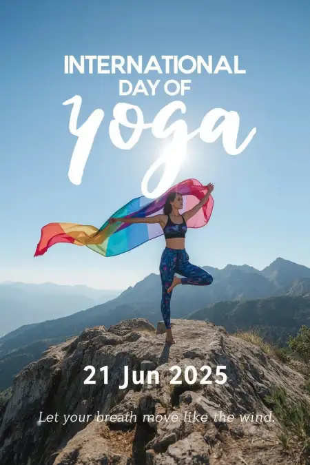 Yoga Day 2025 Instagram Reel Background Image - Free Background Download