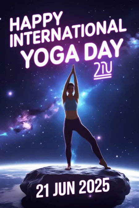 Yoga Day Hd Image With Quotes And Wishes - Free Ga Day Wishes Image Download
