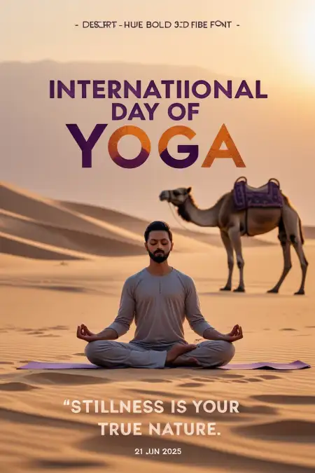 Yoga Day Image Download With Om Symbol And Wishes - Free Wishes Download
