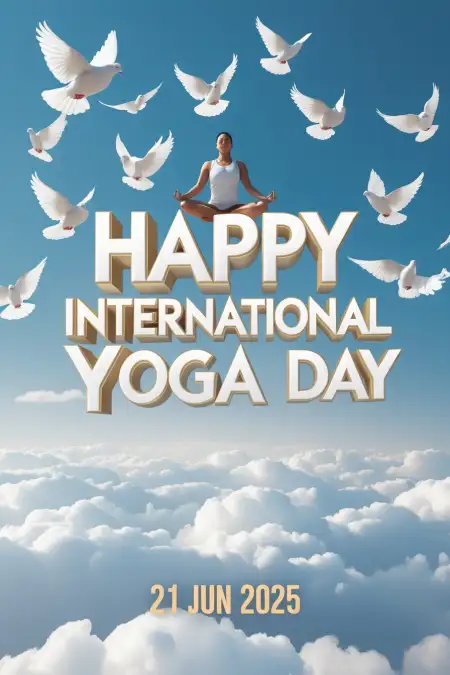 Yoga Day Wishes Poster Image In High Resolution - Free Wishes Download