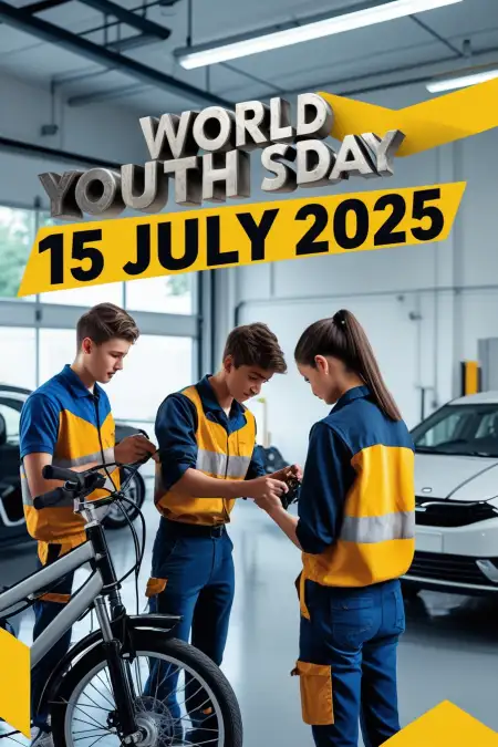 Youth Skills Day Creative Image Transparent - Free World Youth Skills Day Download