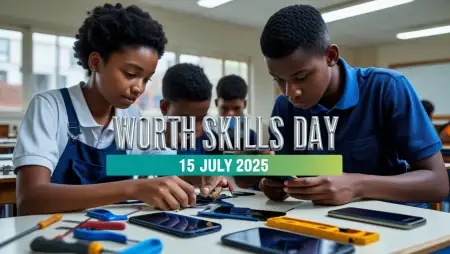Youth Skills Poster With Slogan - Free World Youth Skills Day Download