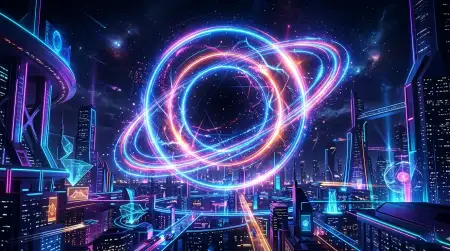 Free Youtube Thumbnail Background Hd Glowing Ring Futuristic Style Free Background Image Download