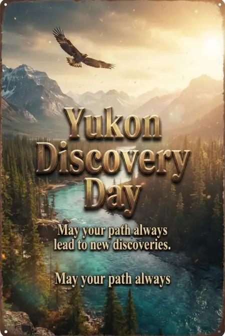 Yukon Discovery Day Wishes - Free Discovery Day 2026 Download