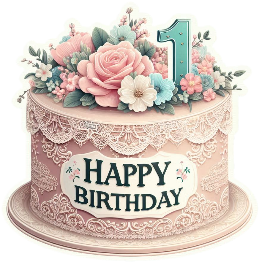 1st birthday cake png clipart free