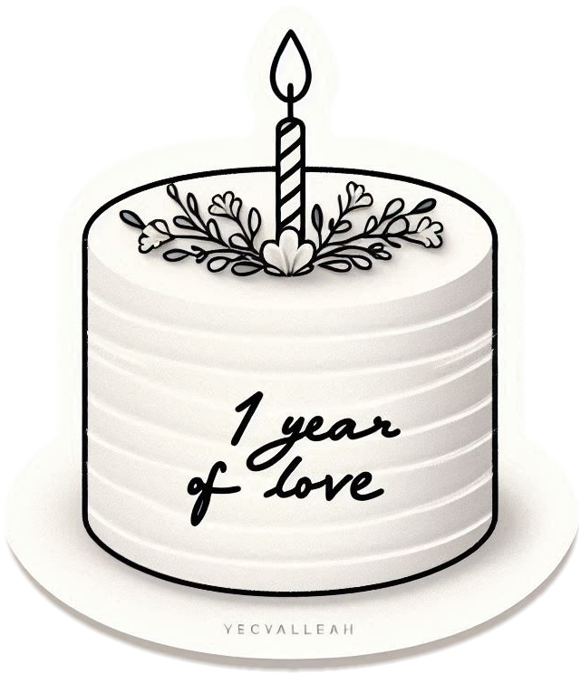 1st birthday cake png with candles