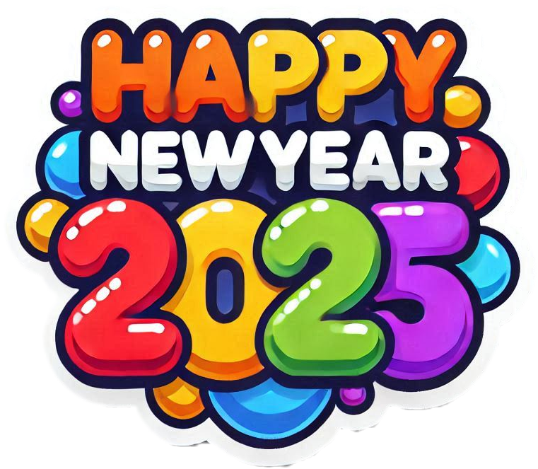 3d happy new year text png images