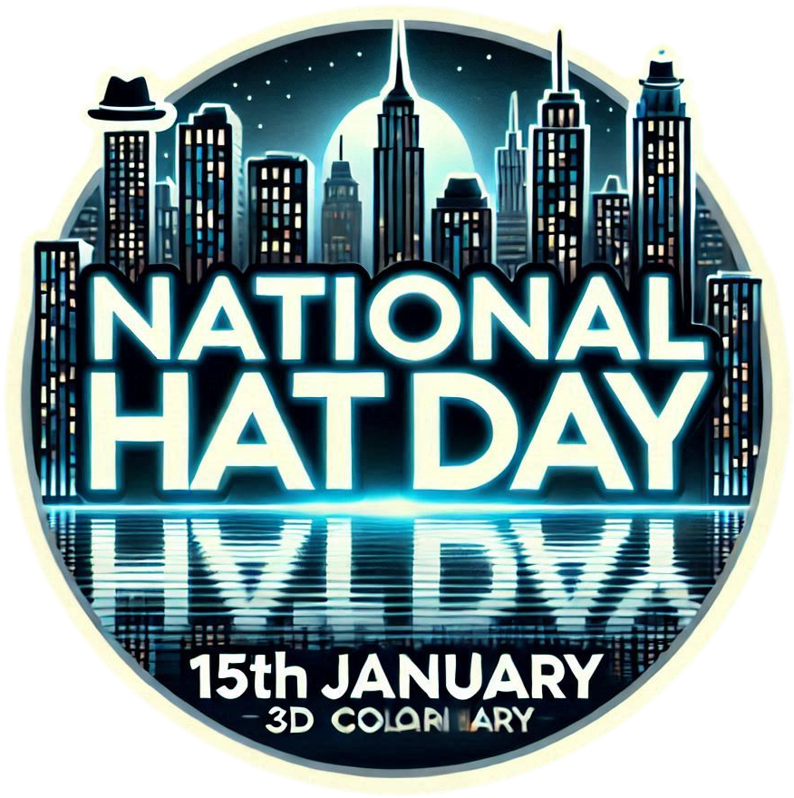 3d national hat day png images with stylish hats