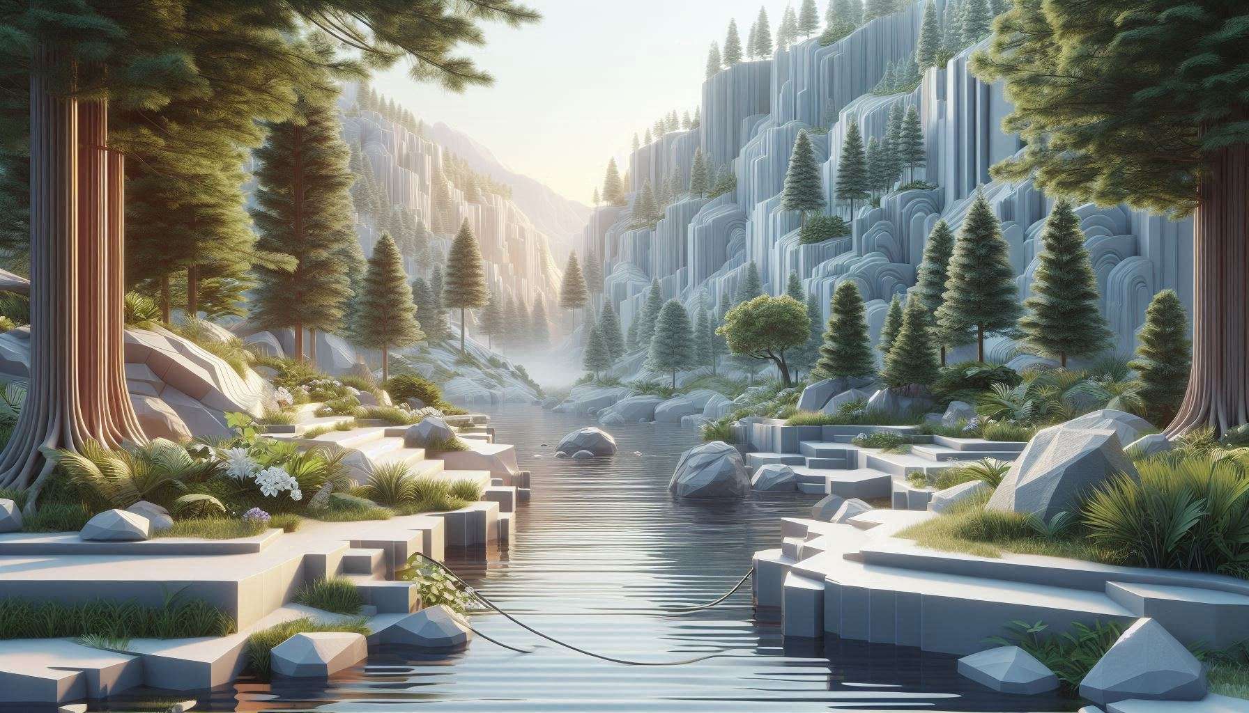 3d nature wallpaper for creating a calming desktop environment