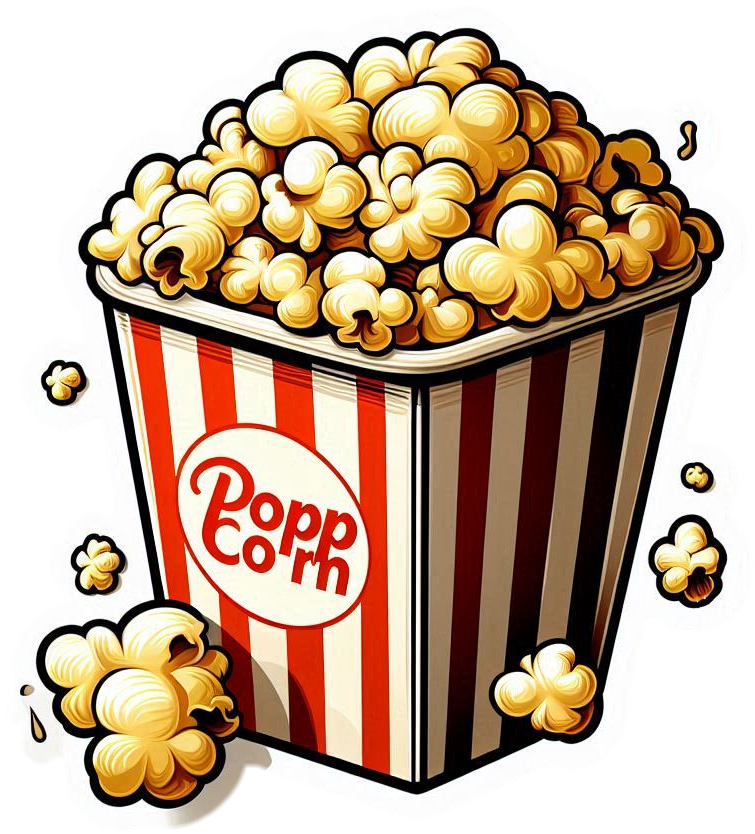 3d popcorn bucket png for graphic use