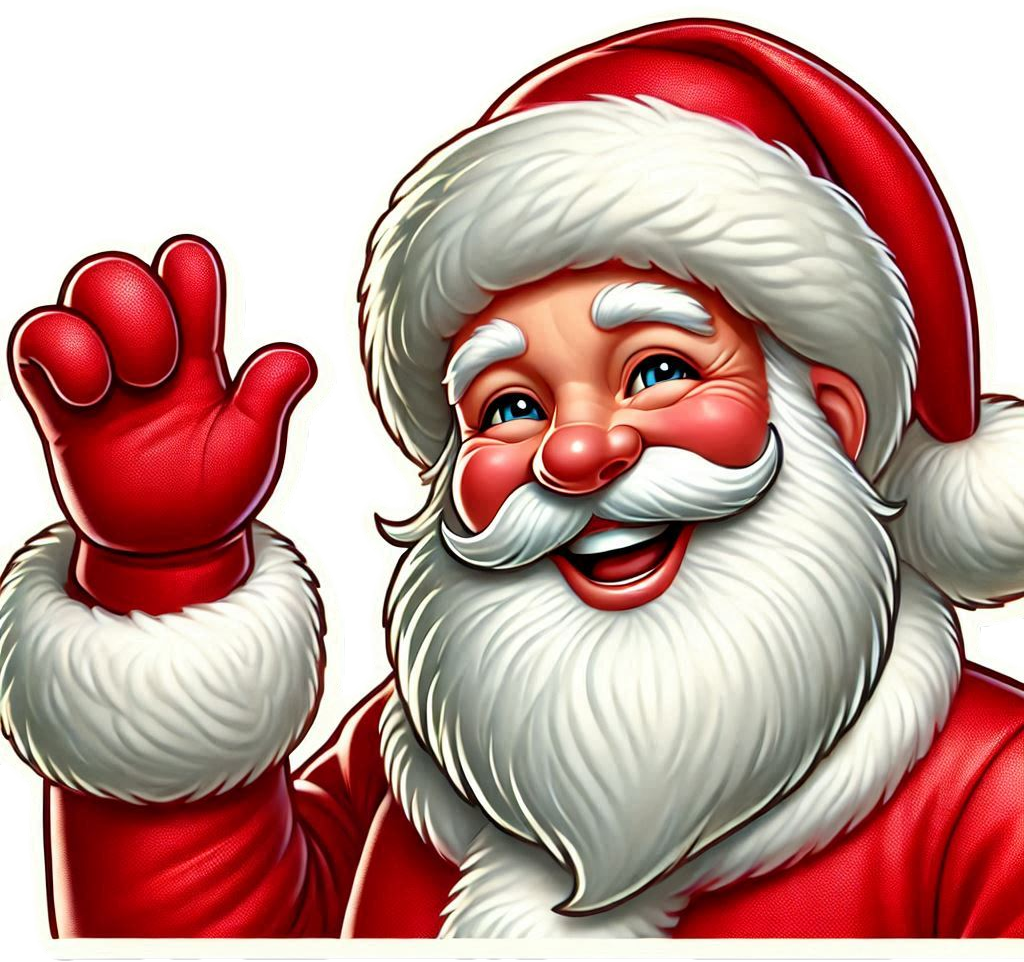 3d smiling santa claus png images download