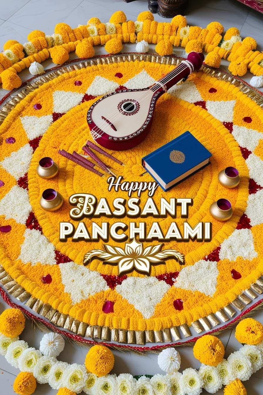 3d text happy basant panchami png transparent