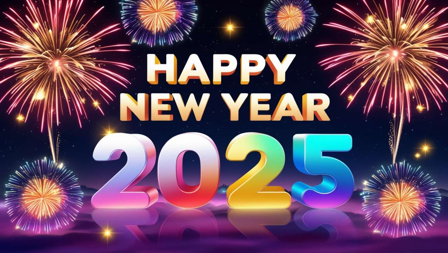 4k happy new year 2025 greetings pictures