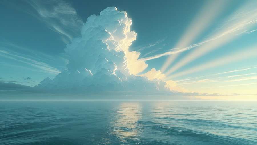 AI-generated cloud background transparent