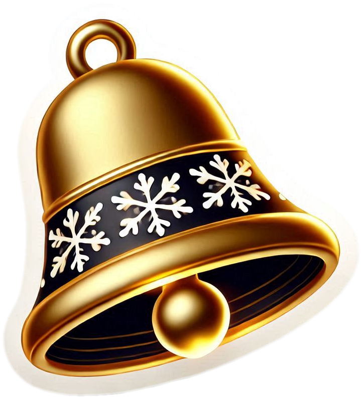 animated christmas bell png for presentations