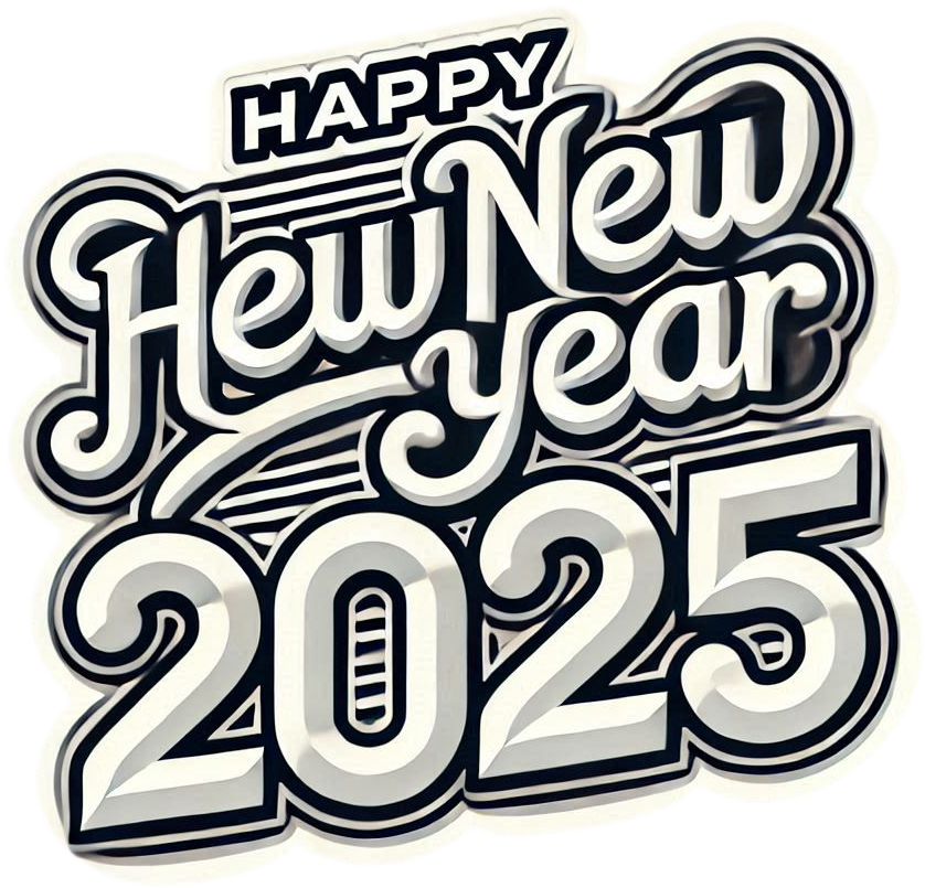 animated happy new year 2025 text png images