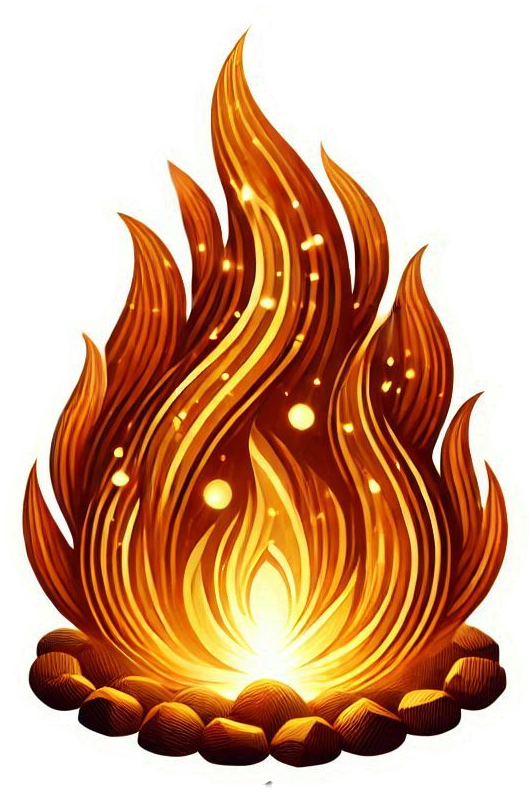 animated lohri fire png for video editing projects