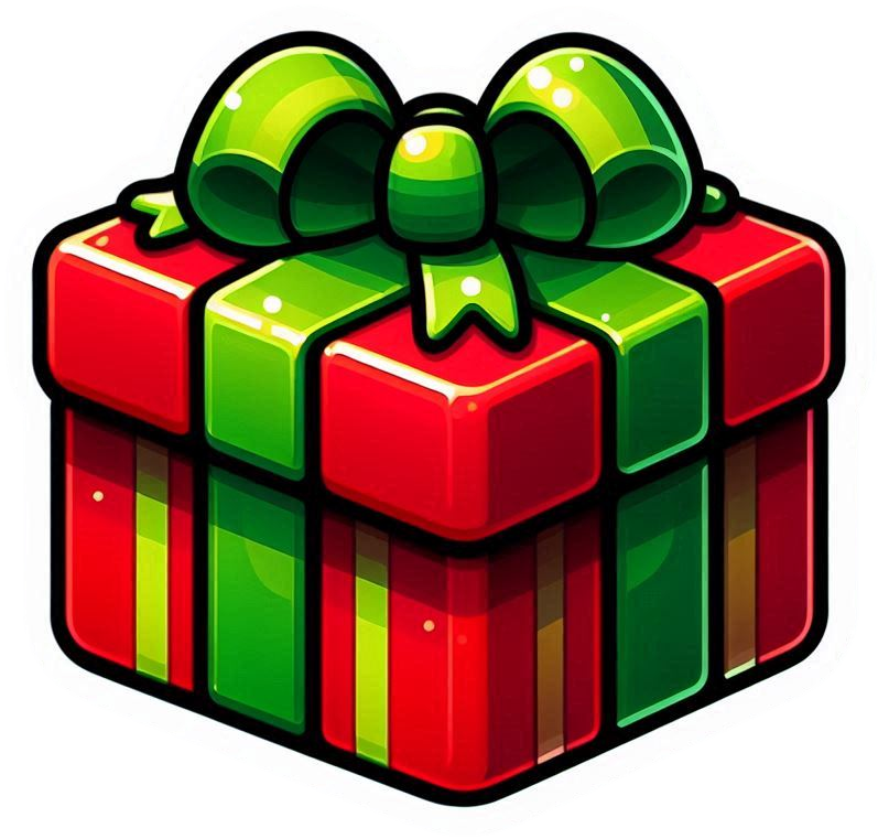 artistic christmas gift box png transparent