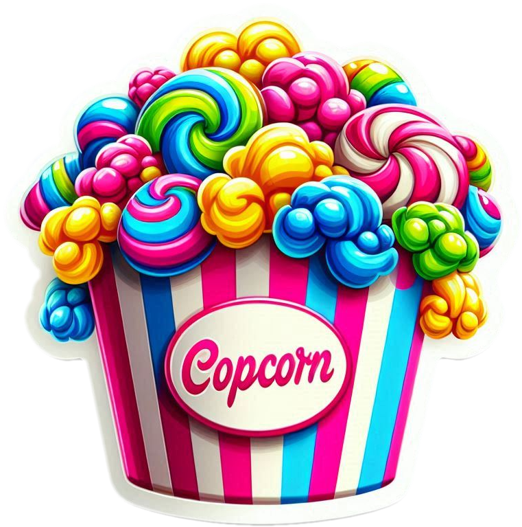 artistic popcorn bucket png free download for posters