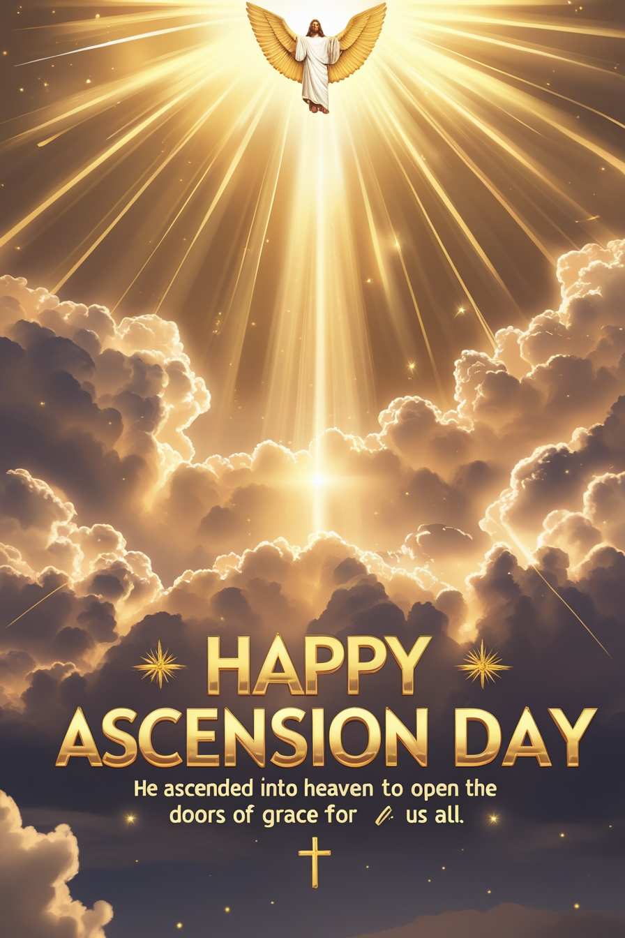 Free Download Ascension Day Quotes With Image - High Quality Happy Ascension Day Background