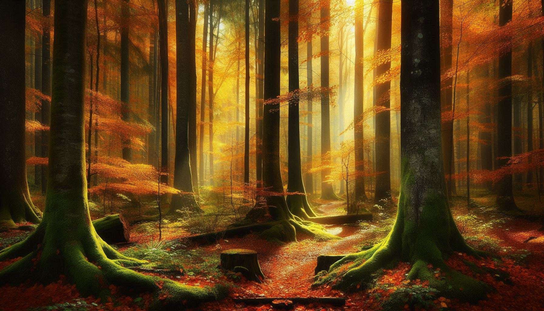 autumn forest nature wallpaper for desktop