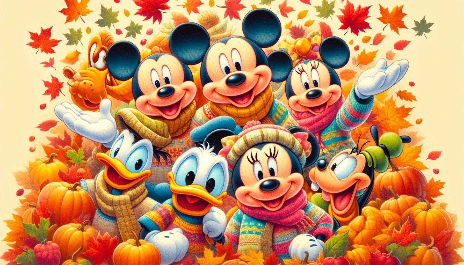 autumn-themed disney wallpaper for fall