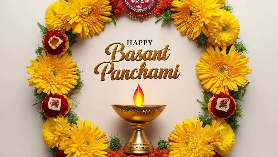 basant panchami diya and flowers hd png