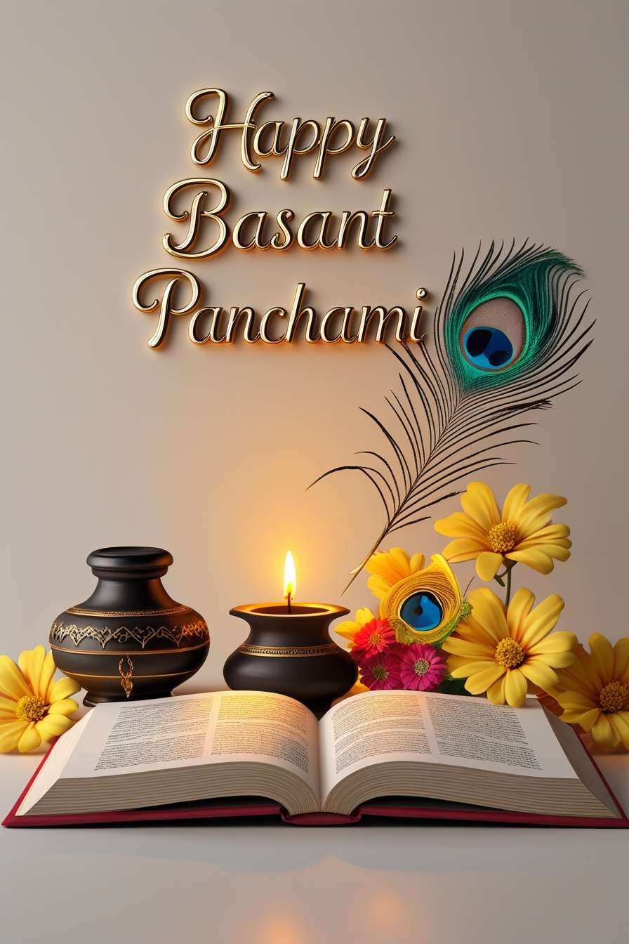 basant panchami vector illustration free download