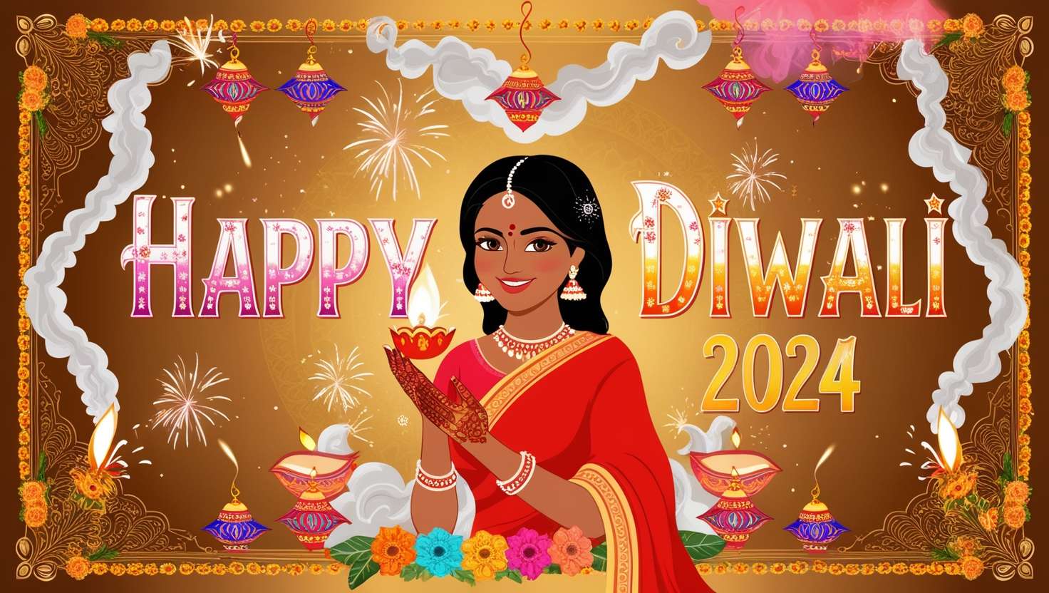 beautiful happy diwali 2024 photos for sharing