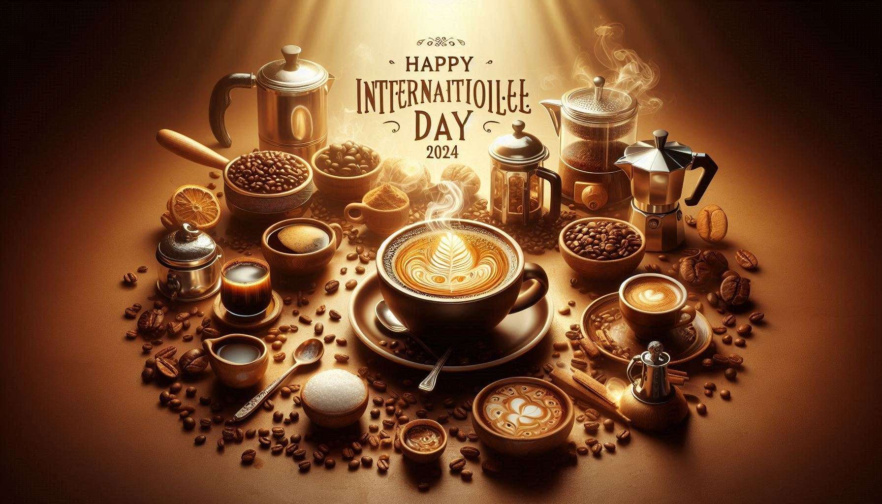 beautiful happy international coffee day 2024 download