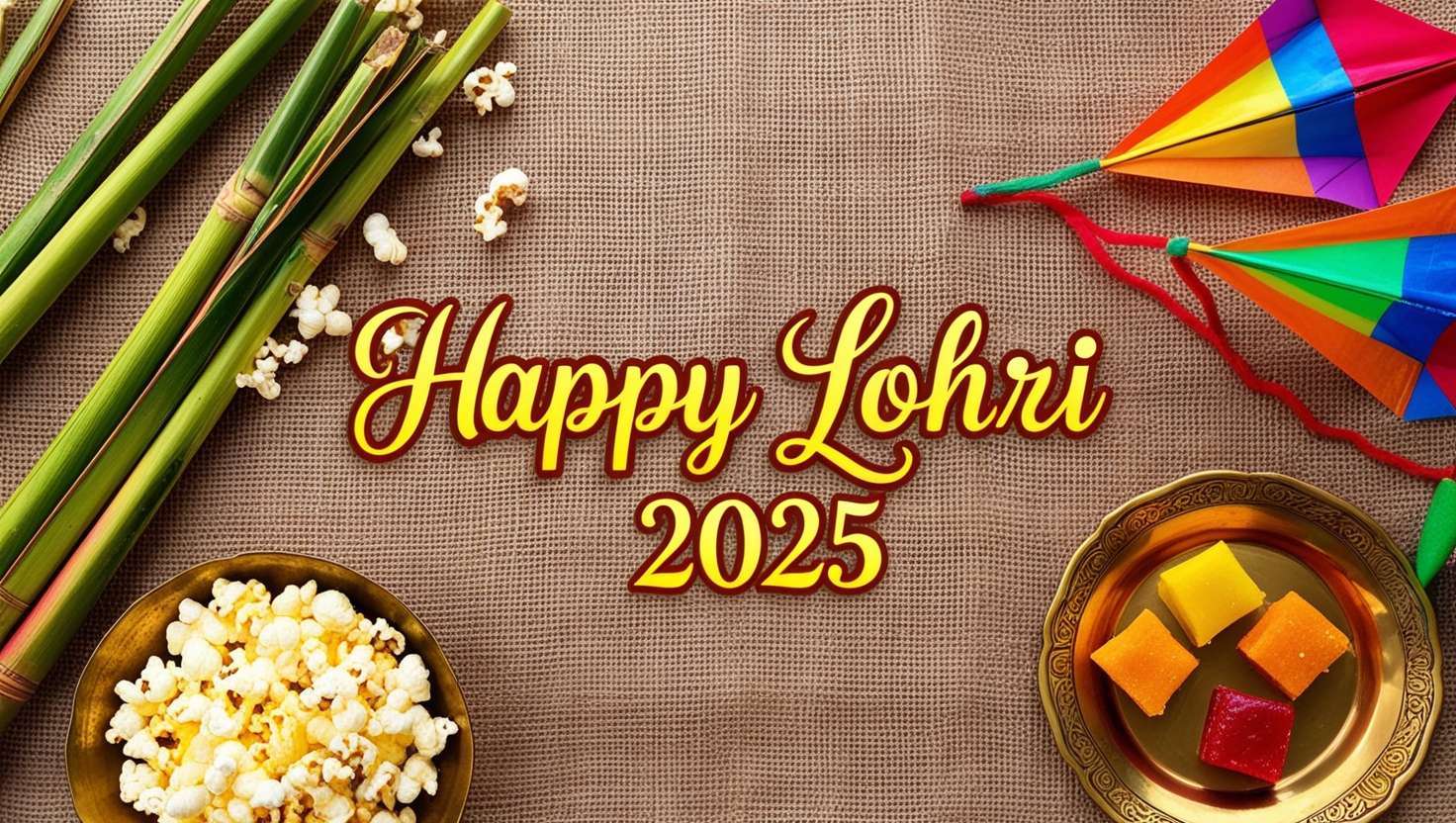 beautiful happy lohri greetings 2025 images