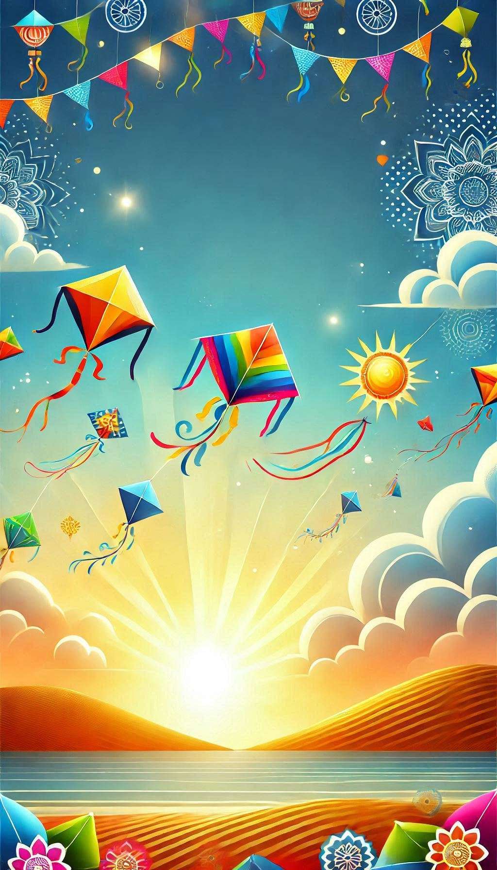 beautiful makar sankranti wallpaper for mobile