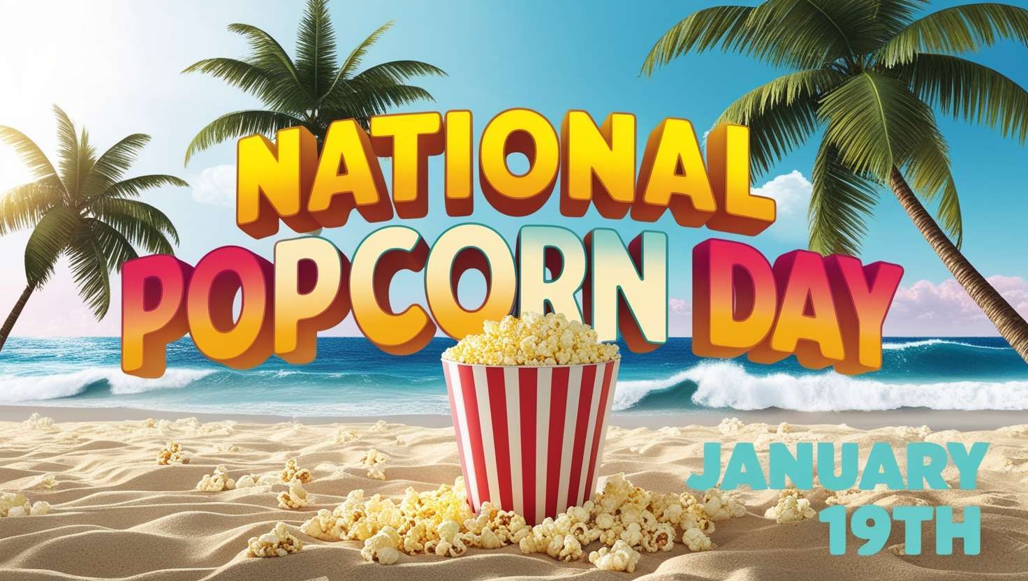 beautiful national popcorn day vectors for graphic projects