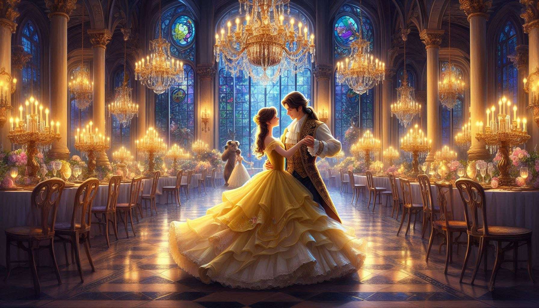 beauty and the beast disney wallpaper