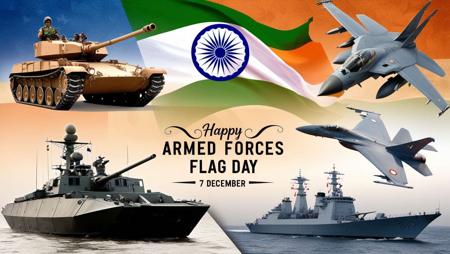 best armed forces flag day posters download