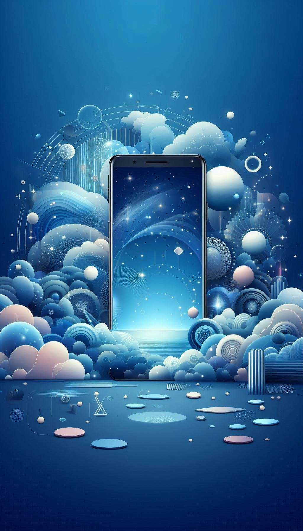 blue wallpaper for smart mobile wallpaper hd