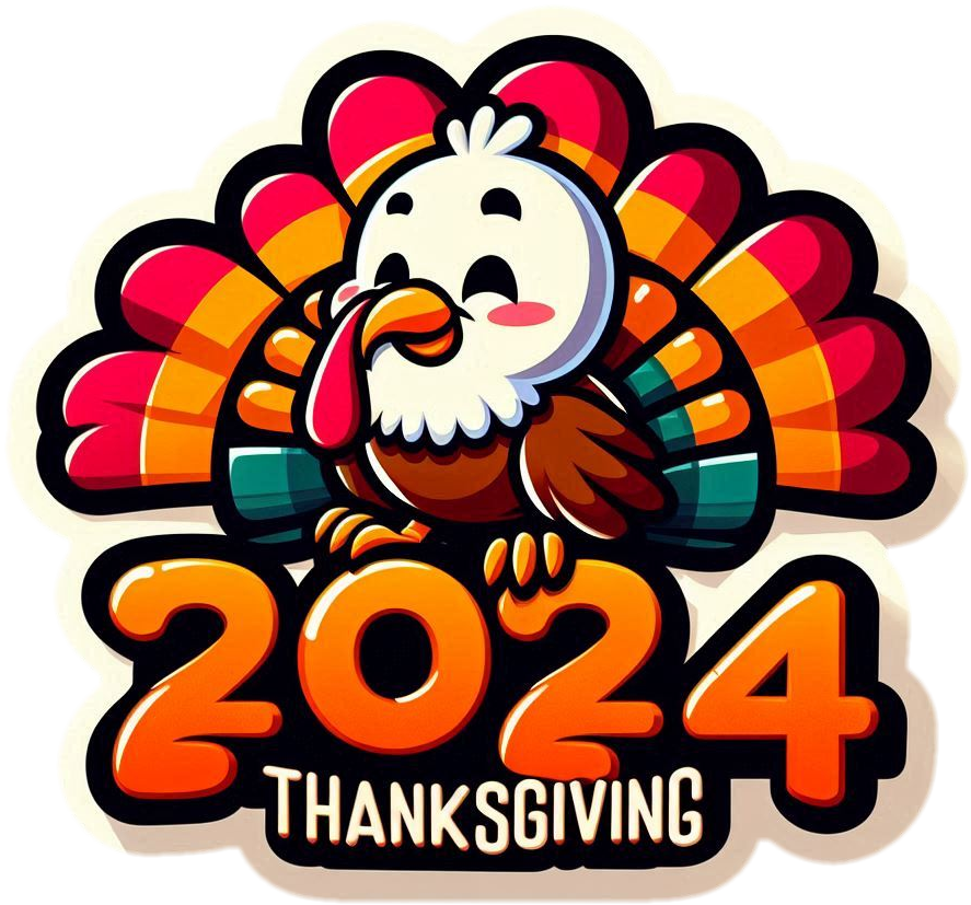 bold happy thanksgiving png with 3d text