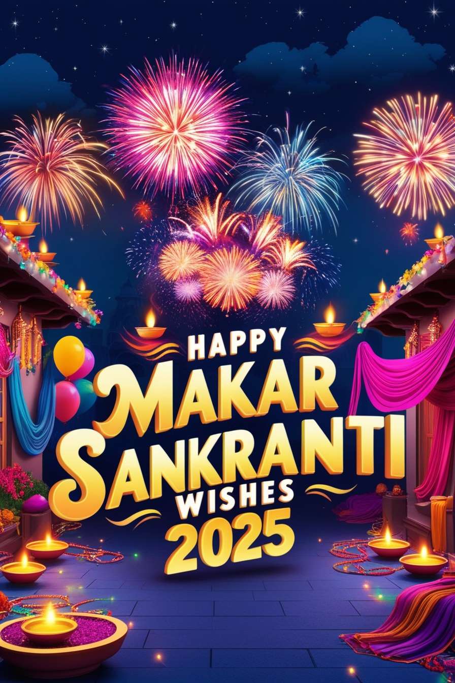 bright and festive happy makar sankranti wishes 2025