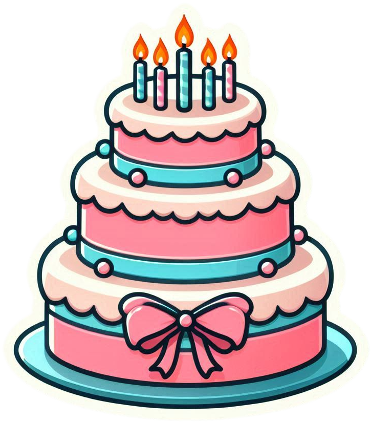 cartoon birthday cake png for kids