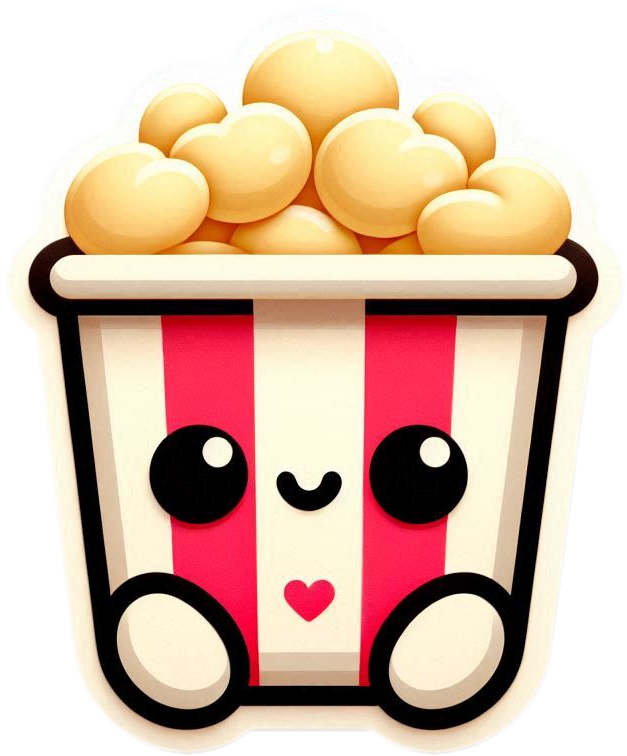 cartoon-style popcorn bucket png free download