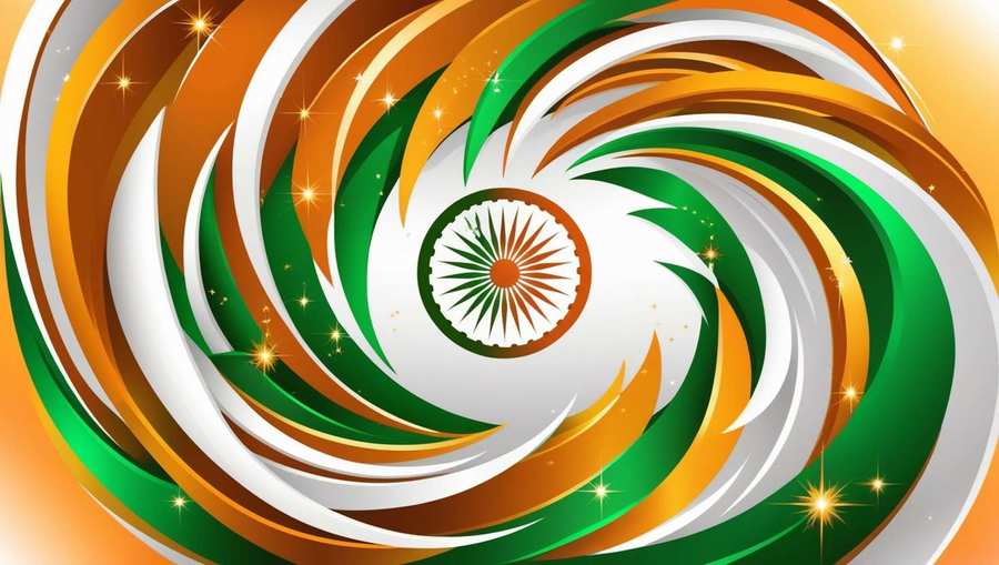 cartoon-style republic day background