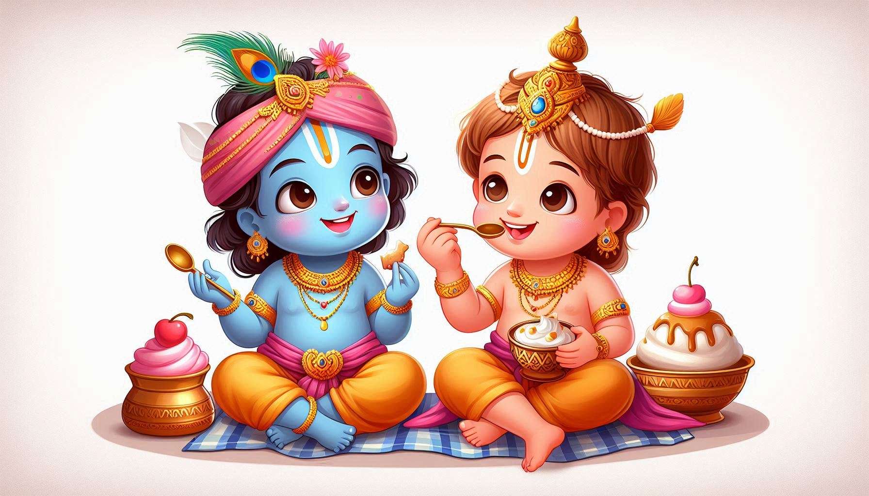 child lord krishna eating makhan images for whatsapp status