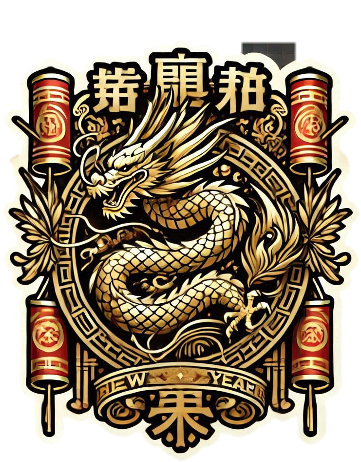 chinese new year png dragon design