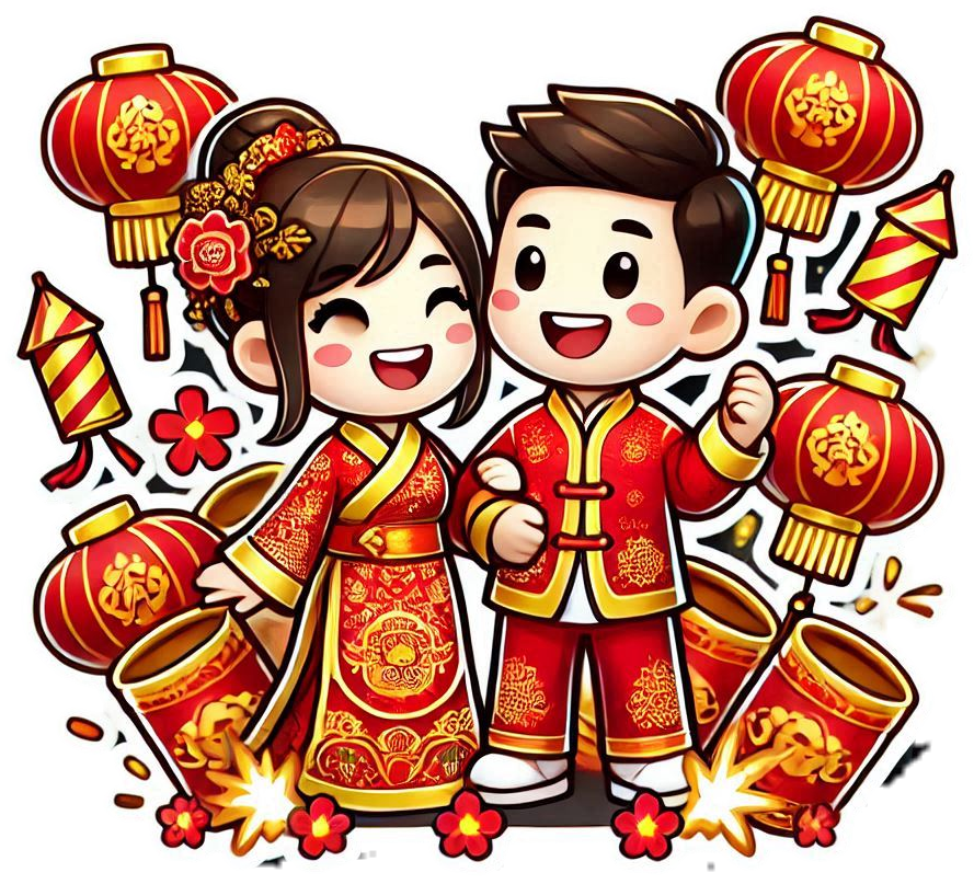 chinese new year png family reunion clipart